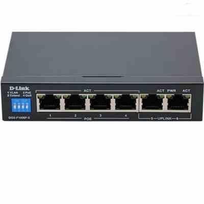 سوئیچ 6پورت دی لینک مدل DES-F1006P-E